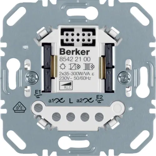 Berker 85422100 serietastdimmer universeel LED 2x 12-40 Watt