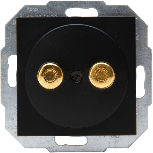 Kopp 951650006 centraalplaat met luidsprekerbus HK07 Athenis zwart mat