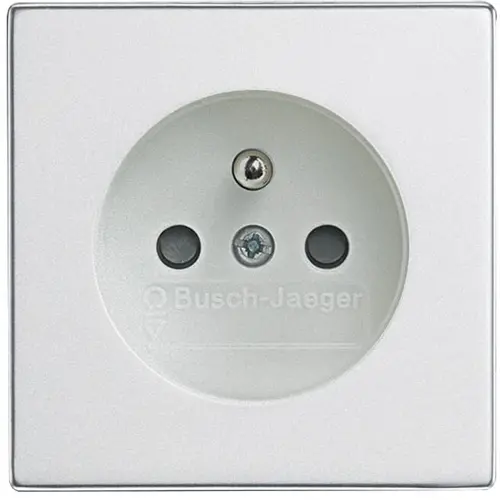 Busch-Jaeger 2399 UCKS-83 centraalplaat voor wandcontactdoos met penaarde Future Linear aluzilver mat