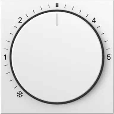 Gira 270227 knop ruimtetemperatuurregelaar met controlevenster systeem 55 wit mat