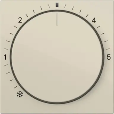 Gira 270201 knop ruimtetemperatuurregelaar met controlevenster systeem 55 creme glans