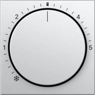 Gira 270226 knop ruimtetemperatuurregelaar met controlevenster systeem 55 aluminium mat