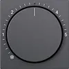 Gira 270228 knop ruimtetemperatuurregelaar met controlevenster systeem 55 antraciet mat
