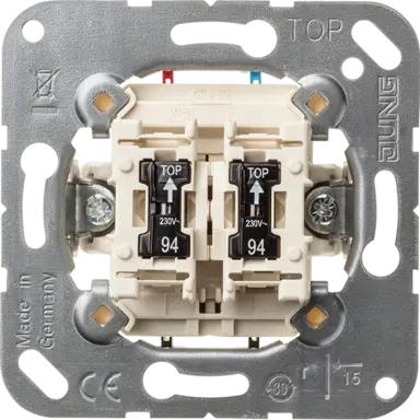 JUNG 505 KOU 5 serieschakelaar controleverlichting