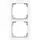 Busch-Jaeger 1722-44G afdekraam 2-voudig Art Linear studiowit glans