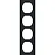 Busch-Jaeger 1724-45M afdekraam 4-voudig Art Linear zwart mat
