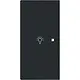 Busch-Jaeger 6231-21-45M bedieningswip links symbool licht tbv bedieningselement flex 2-voudig Art Linear zwart mat