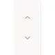 Busch-Jaeger 6232-20-44G bedieningswip links of rechts met pijlsymbolen tbv bedieningselement flex 2-voudig Art Linear studiowit glans