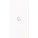 Busch-Jaeger 6234-21-44G bedieningswip links symbool dimmer tbv bedieningselement flex 2-voudig Art Linear studiowit glans