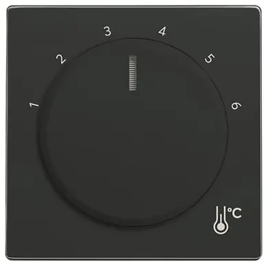 Busch-Jaeger 1794 R-81 draaiknop kamerthermostaat 1094/1097U Future Linear antraciet glans