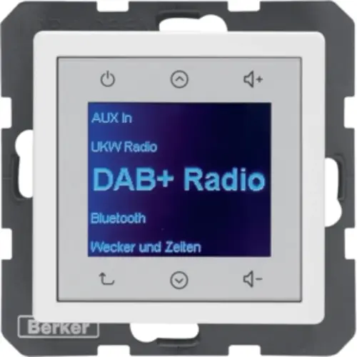 Berker 29846089 Radio Touch DAB+ Q1/Q3/Q7 polarwit soft finish