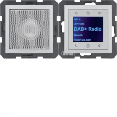 Berker 29801404 radio touch met luidspreker DAB+ S1/B3/B7 aluminium mat