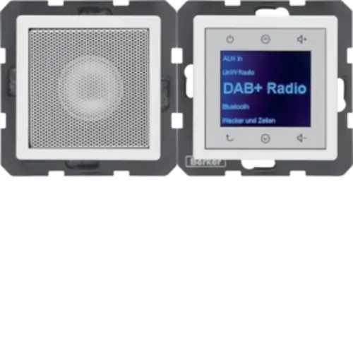 Berker 29806089 radio touch met luidspreker DAB+ Q1/Q3/Q7 wit