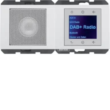 Berker 30807009 radio touch met luidspreker DAB+ Bluetooth K1 wit