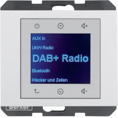 Berker 30847009 radio touch DAB+ Bluetooth K1 wit