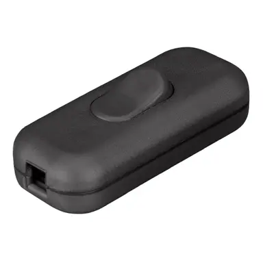 Bailey 141355 snoerschakelaar 1-polig zwart