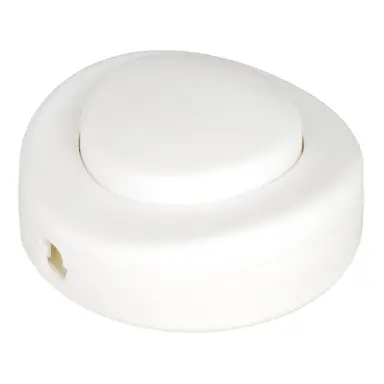 Bailey 141358 voetschakelaar rond 1-polig wit