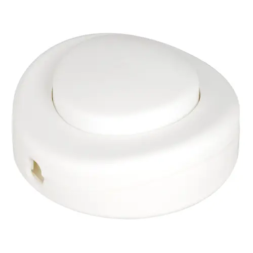 Bailey 141358 voetschakelaar rond 1-polig wit
