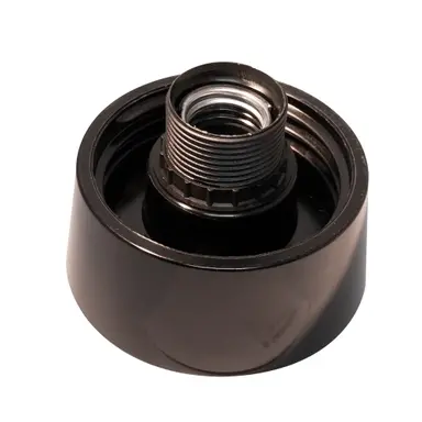 Corodex 2230645ZW schroefrand E27 max 60 Watt recht zwart