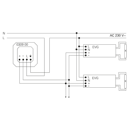 Gira 030900 potentiometer met schakelaar 1-10 Volt