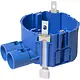 ABB Haf HW52-F 50 mm hollewand inbouwdoos met dubbele spruit 16/19/20 mm