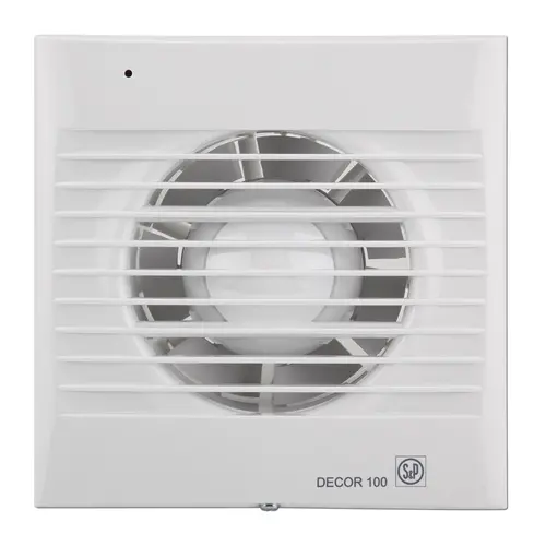 Soler & Palau DECOR-100 CRZ muurinbouwventilator met instelbare nalooptimer wit