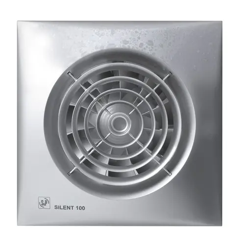 Soler & Palau SILENT-100 CZ SILVER 12V muurinbouwventilator 12V SILENT - 100 CZ zilver