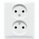 JUNG CD 5010 WW wandcontactdoos vlak zonder randaarde CD500 alpine wit