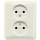 JUNG 5010 U wandcontactdoos vlak zonder randaarde CD500 creme