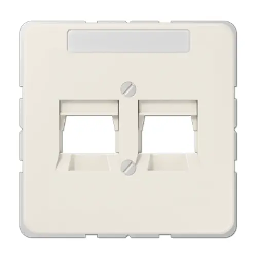 JUNG 569-2 NWE afdekking 2-voudig modulair jack + draagring CD500 creme