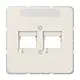 JUNG 569-2 NWE afdekking 2-voudig modulair jack + draagring CD500 creme