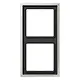 JUNG ES 2982 afdekraam 2-voudig LS990 edelstaal