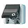 JUNG 820 NAWSL wandcontactdoos 1-voudig opbouw IP44 horizontaal met slot WG800