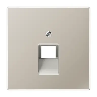 JUNG ES 2969-1 UA centraalplaat 1-voudig tbv RJ45 wandcontactdoos LS990 edelstaal