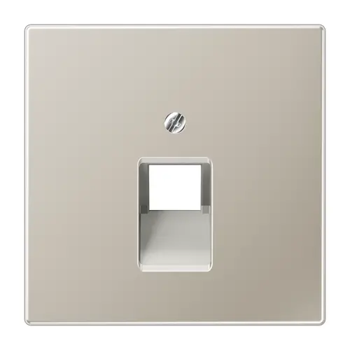 JUNG ES 2969-1 UA centraalplaat 1-voudig tbv RJ45 wandcontactdoos LS990 edelstaal