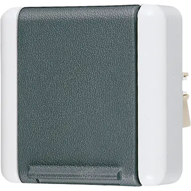 JUNG 820 N wandcontactdoos 1-voudig randaarde opbouw IP44 zonder onderbak horizontaal WG800