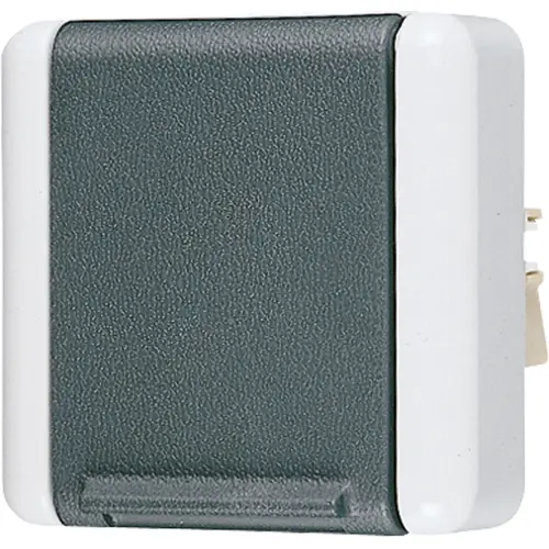 JUNG 820 N wandcontactdoos 1-voudig randaarde opbouw IP44 zonder onderbak horizontaal WG800