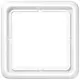 JUNG CD 581 WW afdekraam 1-voudig CD500 alpine wit