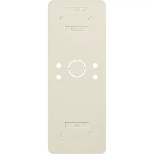 JUNG 328-626 bodemplaat 3-voudig combinaties schakelaar/contactdoos vlamwerend AP600 creme