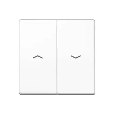 JUNG AS 591-5 P WW wip 2-voudig met pijlsymbolen tbv jaloezieschakelaar AS500 alpine wit