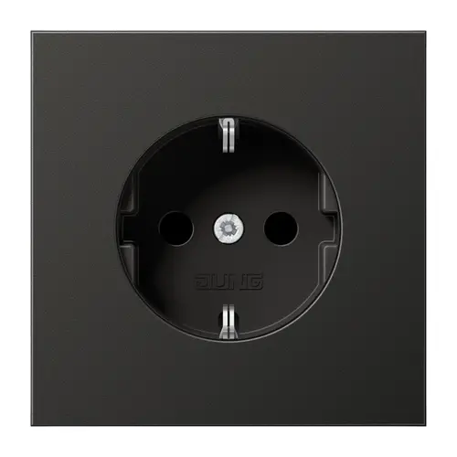 JUNG AL 1520 N AN wandcontactdoos randaarde LS990 antraciet gelakt aluminium