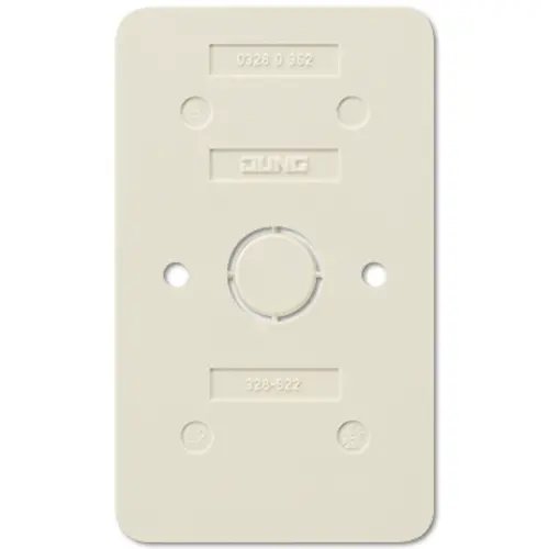 JUNG 328-622 bodemplaat 2-voudig contactdozen vlamwerend AP600 creme