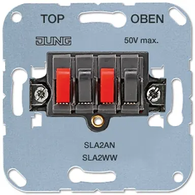 JUNG SLA 2 AN luidsprekeraansluitdoos stereo antraciet