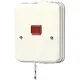 JUNG 102 KOZ W badkamer trekschakelaar 2-polig met controlelamp AP600 creme