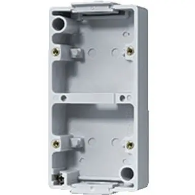 JUNG 661 onderkast voor 2 elementen verticaal PG 16 wartel invoer WG600