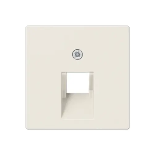 JUNG A 569-1 PLUA centraalplaat 1-voudig tbv RJ45 wandcontactdoos AS500 creme