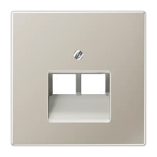 JUNG ES 2969-2 UA centraalplaat 2-voudig tbv RJ45 wandcontactdoos LS990 edelstaal