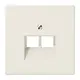 JUNG LS 969-2 UA centraalplaat 2-voudig tbv RJ45 wandcontactdoos LS990 creme