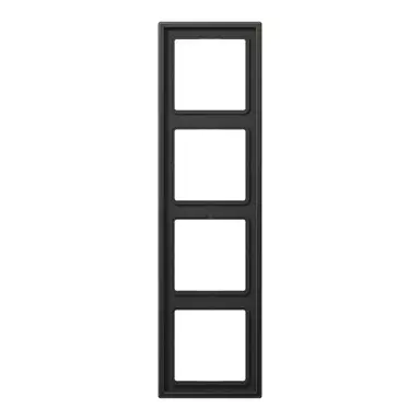 JUNG AL 2984 AN afdekraam 4-voudig LS990 antraciet gelakt aluminium