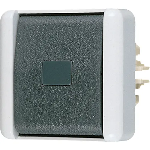 JUNG 831 E drukcontact 1-voudig 1 maakcontact zonder onderbak opbouw IP44 WG800